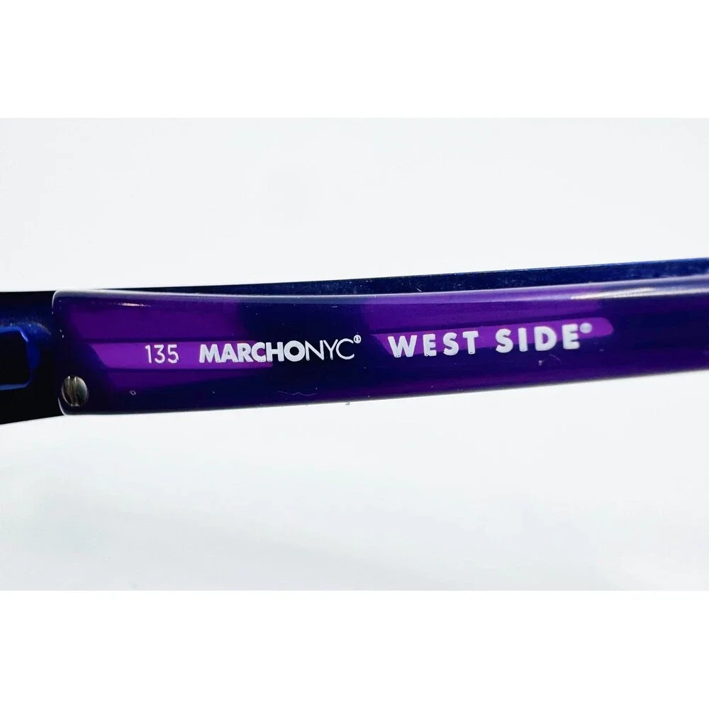 Marchon NYC Eyeglass Frames Womens Purple Jane 001 West Side 50-16-135